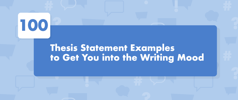 creating a thesis sentence
